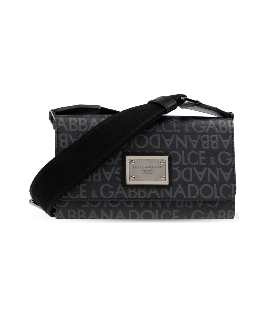 Dolce & Gabbana Coated Jacquard Crossbody Bag | italist