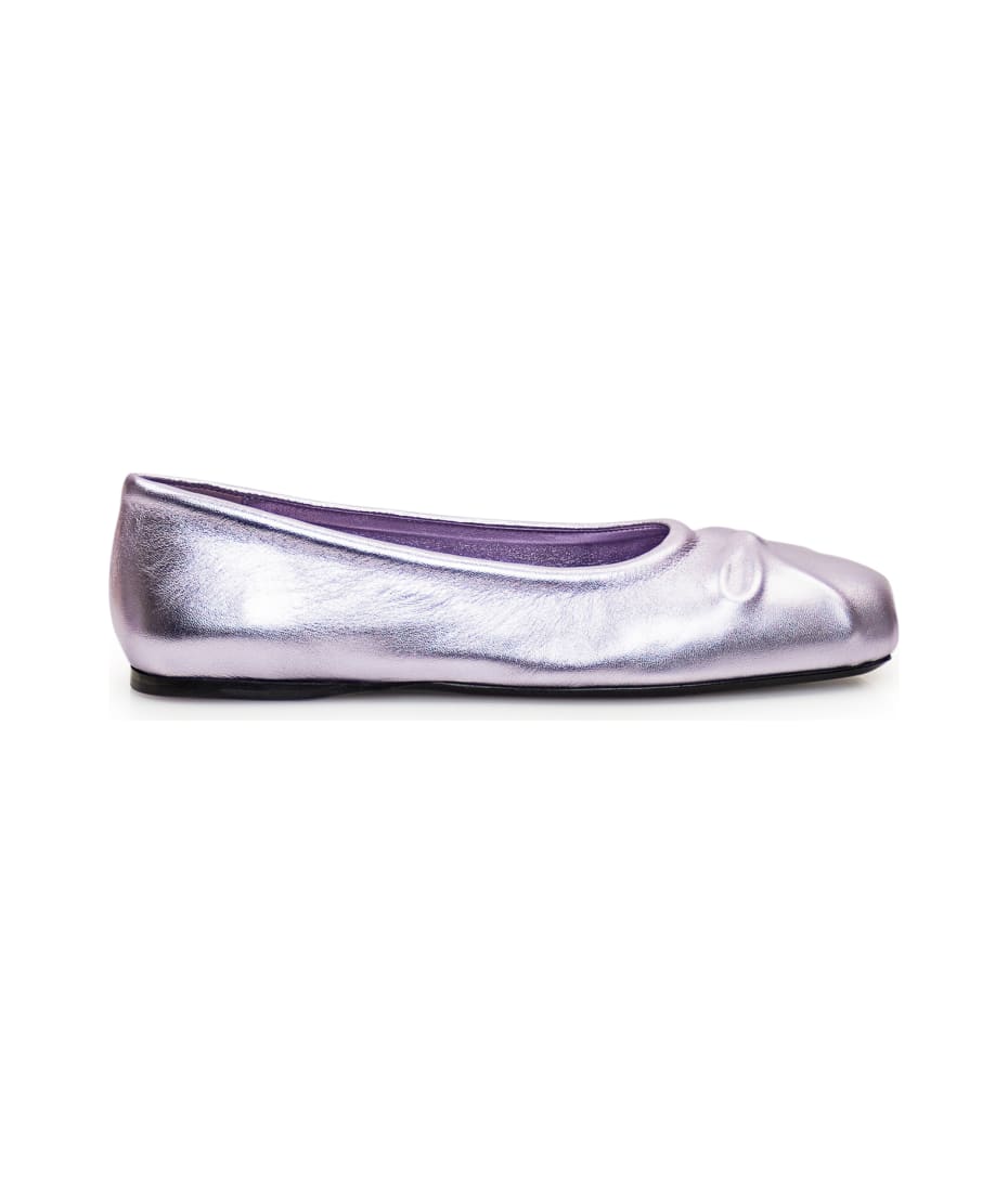 フラットシューズ Marni Little Bow ballerinas White nappa leather seamless Little Bow ballet flat | Marni