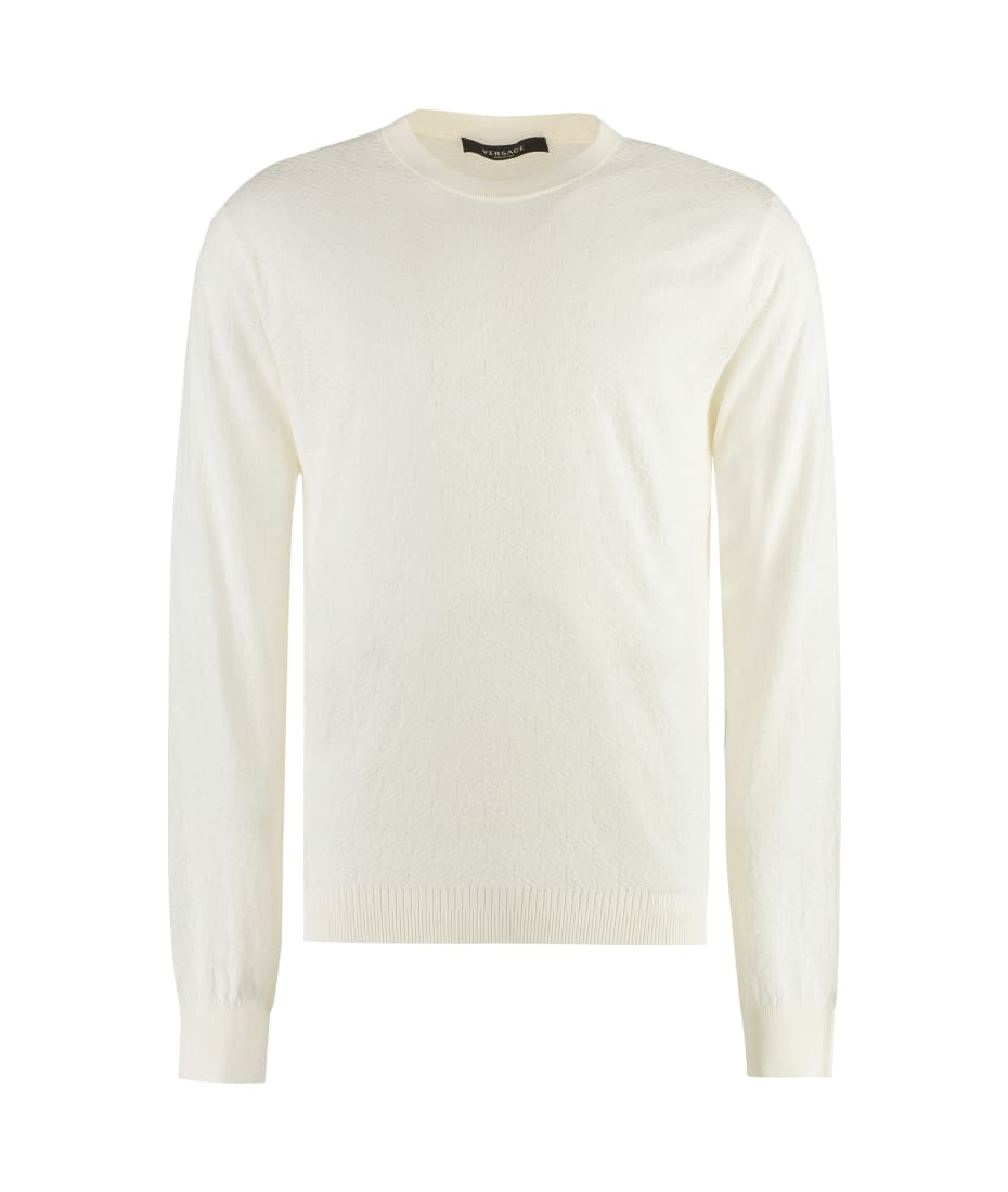 【送料&関税込】Versace Long Sleeve Cotton Blend T-shirt Versace Long Sleeve Cotton Blend T-shirt | italist