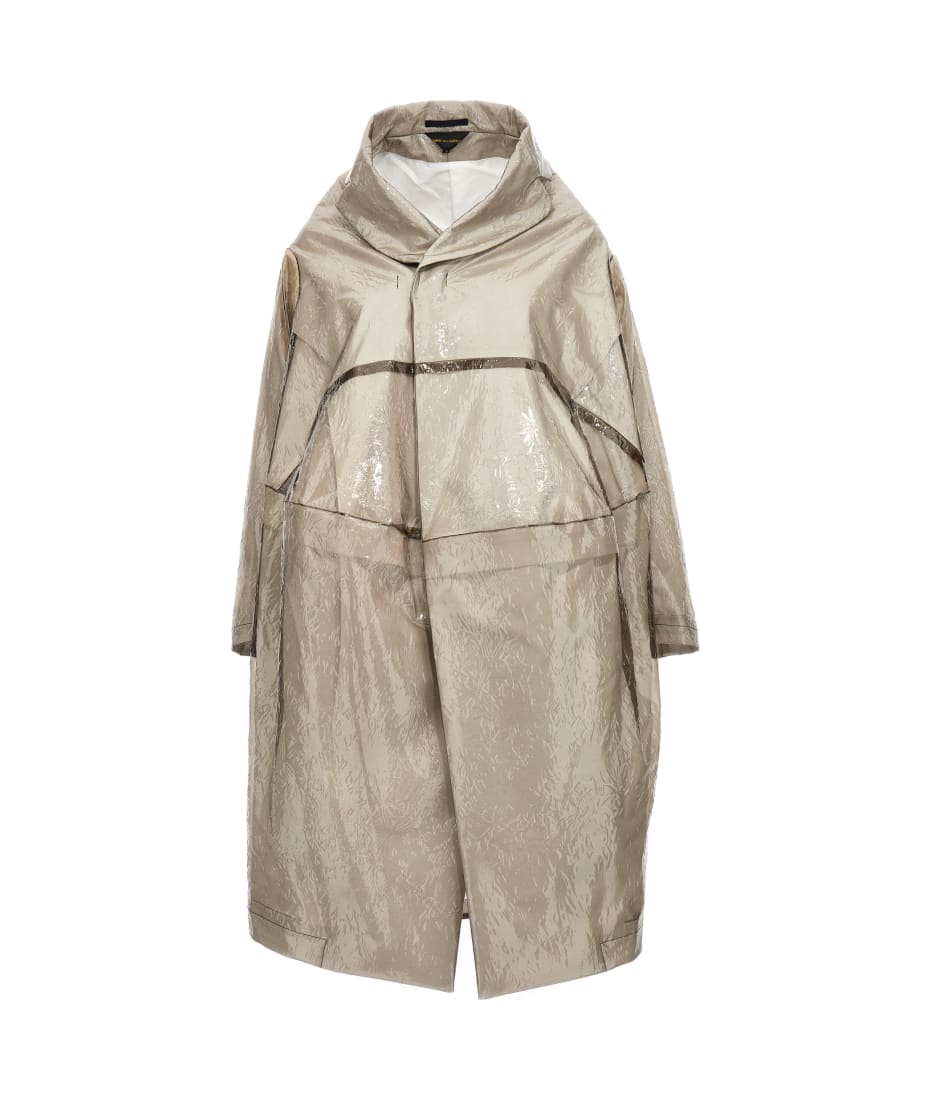 トレンチコート COMME DES GARCONS Women Outer GKC0030511 GRAY Comme des Garçons Oversize Texture Trench Coat | italist