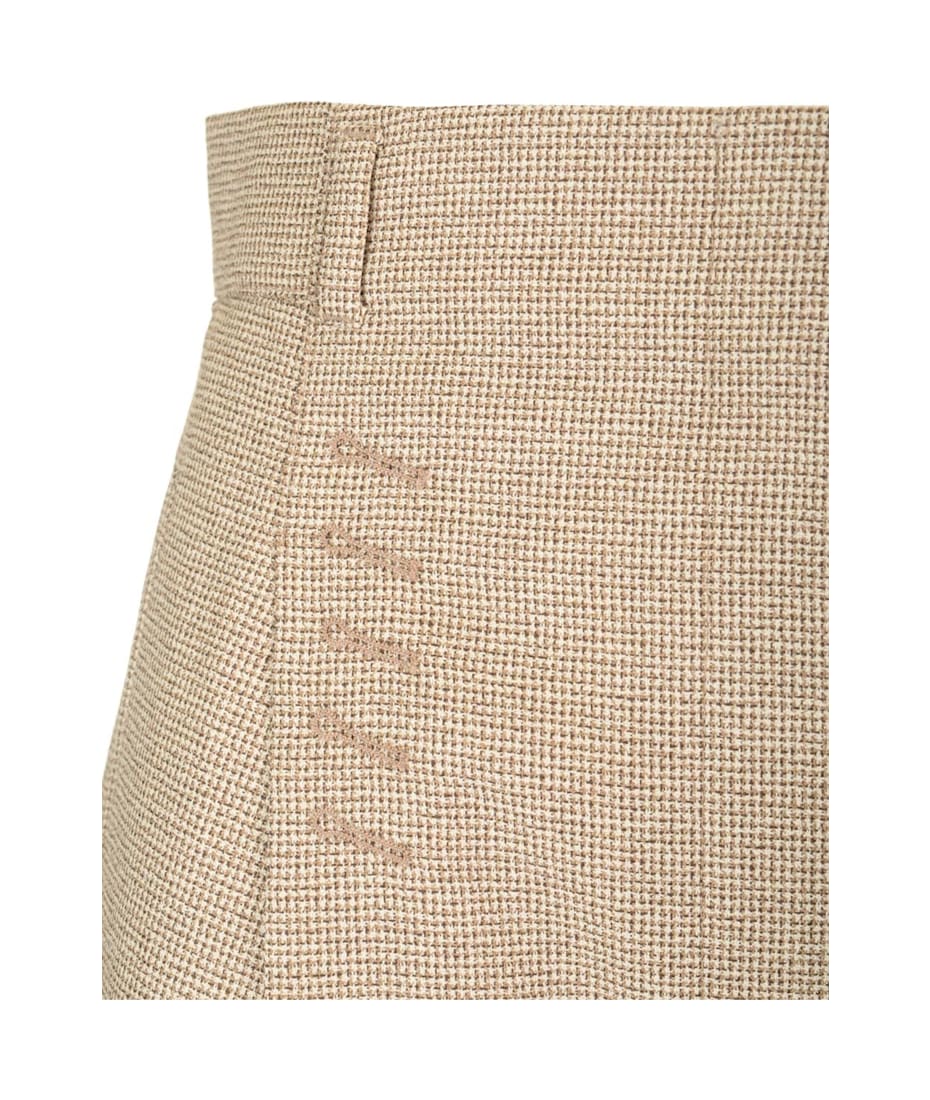 Fendi Micro Check Wool Trousers | italist