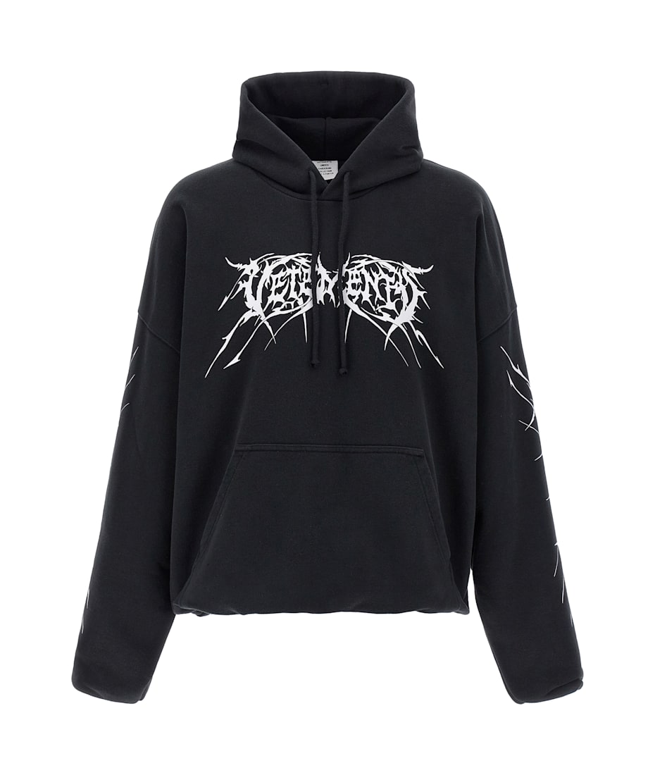 VETEMENTS 'black Death Metal' Hoodie | italist