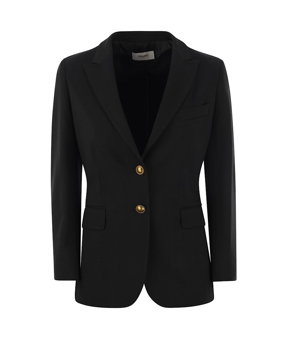 ジャケット SAULINA ANGELICA - Milano Stitch Two-Button Blazer Saulina Milano Angelica - Milano Stitch Two-button Blazer