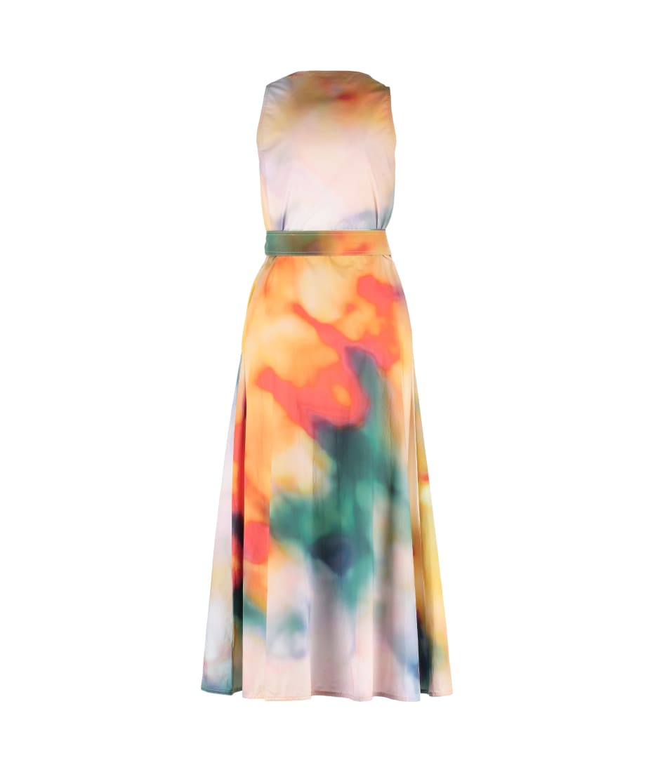 Department Five Byblos Cotton Long Dress - Multicolor