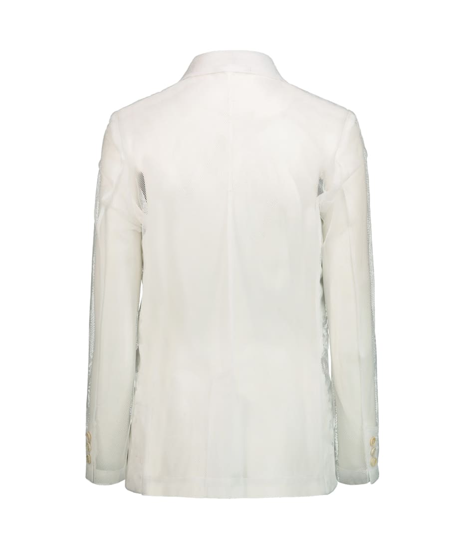 【送料&関税込】Comme Des GarAons White Blazer Comme Des Garçons White Blazer | italist