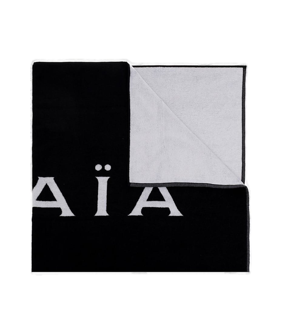 Alaia Logo Jacquard Terry Beach Towel | italist, image size:930x1100