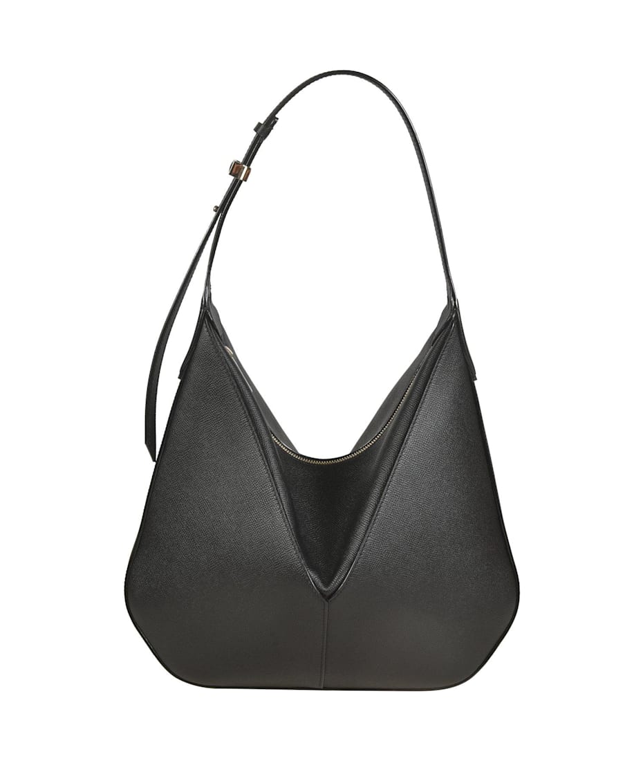 【関税&送料込】Valextra Ivy Hobo Bag In Textured Leather Valextra Vivi Textured Hobo Bag | italist