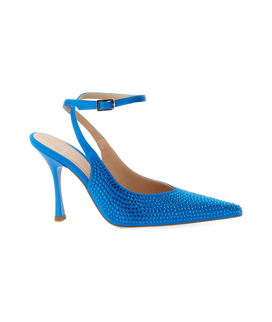 サンダル・ミュール LIU JO SS23 SATIN SLINGBACK (SA3157TX001S3049_ASTER) Slingbacks with low heel colour gold | Liu Jo