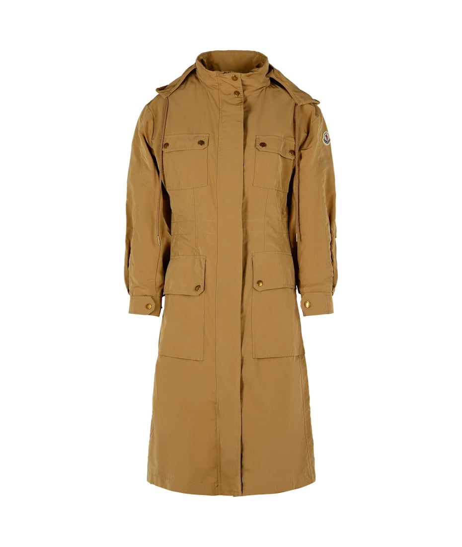 【送料&関税込】Moncler nantes Beige Polyester Blend Parka Moncler 'nantes' Beige Polyester Blend Parka | italist