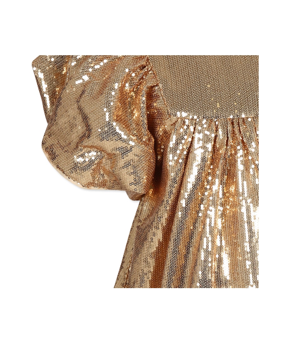 Marc Jacobs Gold Dress For Girl With Sequins | italist, ALWAYS LIKE A SALE