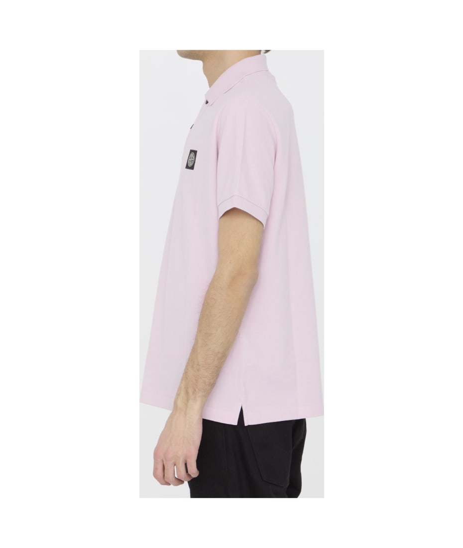 Stone Island Cotton Polo Shirt - Rosa 