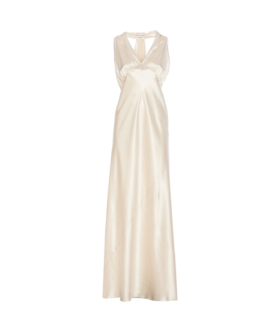 white crochet backless dress Tia Crochet Dress (White) – Rome Fashion House main image 1