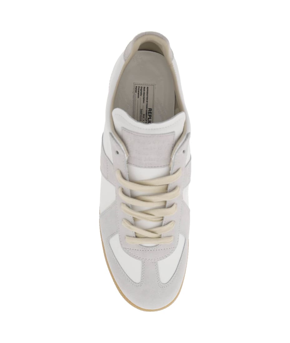 スニーカー Maison Margiela Multicolor leather Replica sneakers MAISON MARGIELA Size 7.5 White Multi Color Leather Sneakers