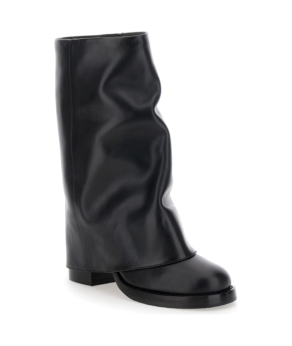Paris Texas 'alexandra' Black Boots With Multilayered-design