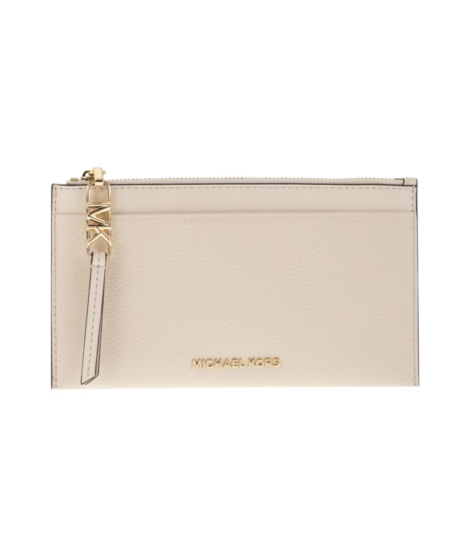 カードケース・名刺入れ Michael By Michael Kors Leather Credit Card Holder Pebbled Leather Card Case | Michael Kors [US]