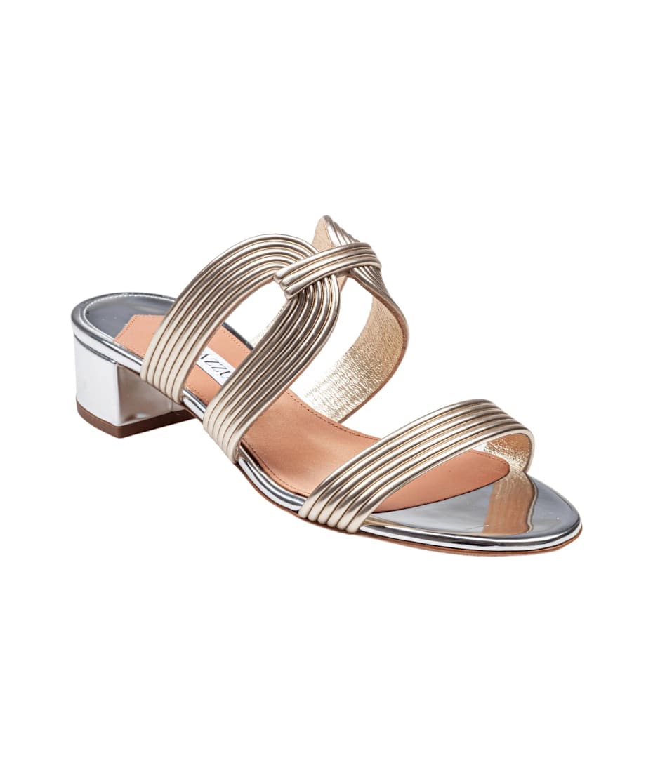 【送料&関税込】Aquazzura Mule Esencia 35 In Laminated Leath Aquazzura Mule Esencia 35 In Laminated Leather Color Light