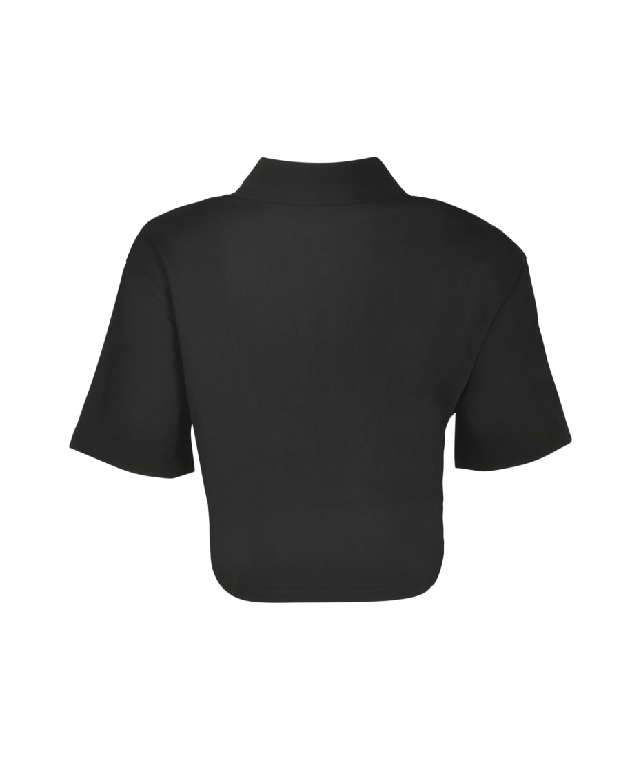Moschino Heart Logo Cropped Polo Shirt | italist