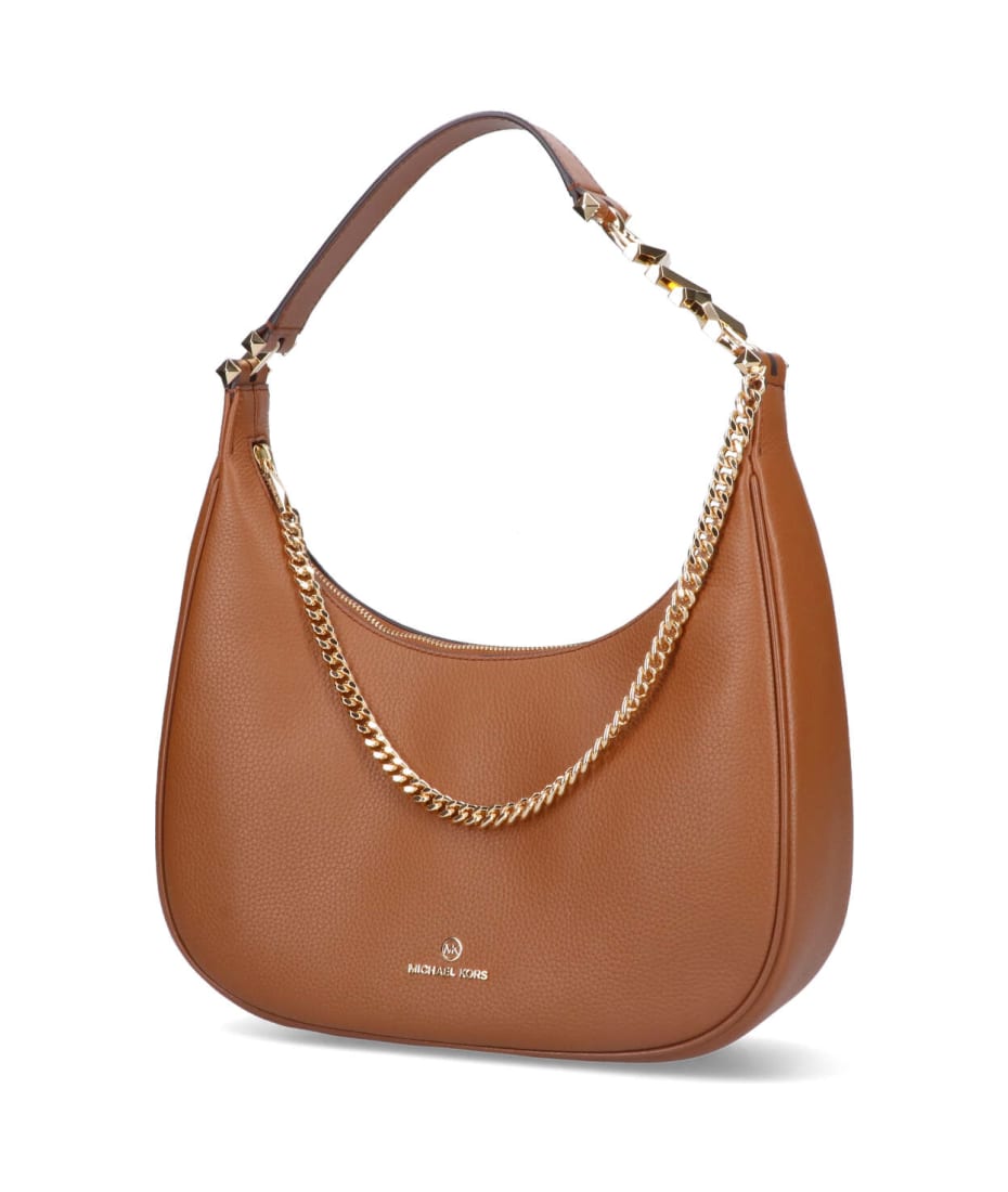 MICHAEL KORS: Marilyn Michael bag in blown leather - Sand