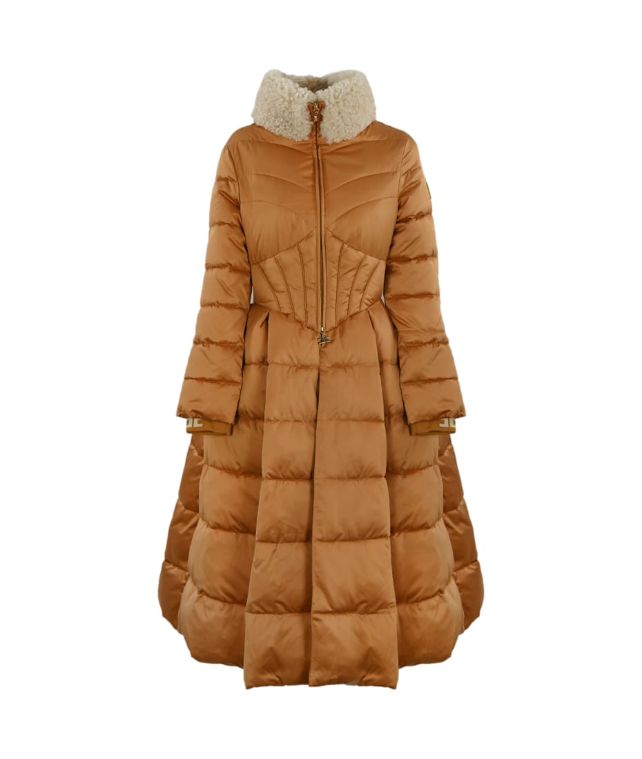 Down Jacket With Full Skirt