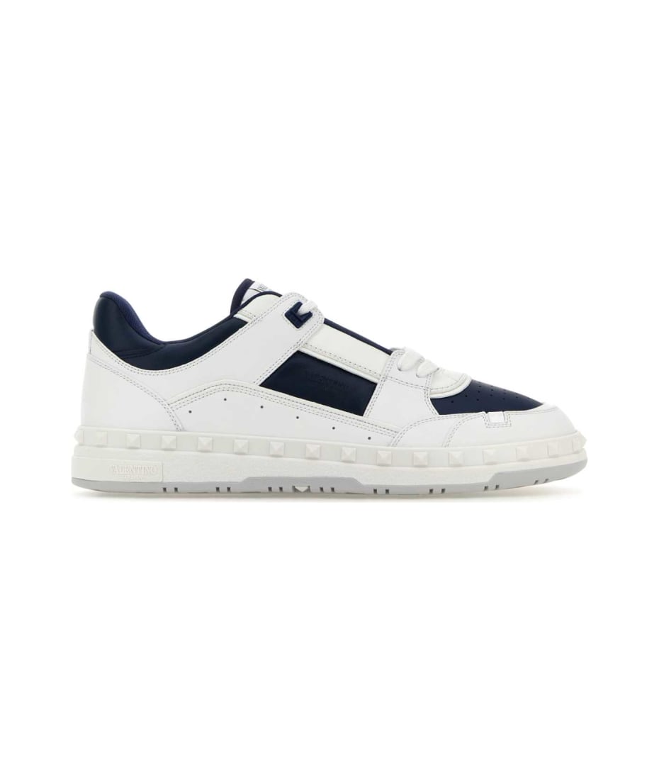 【関税&送料込】Valentino Garavani Two-Tone Leather Freedots Valentino Garavani Two-tone Leather Freedots Sneakers