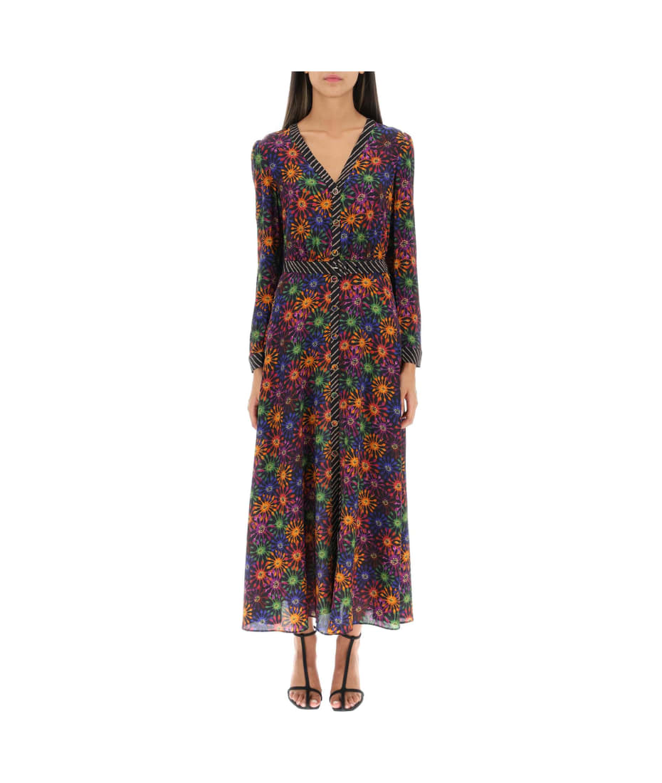 Saloni 'lea' Pure Silk Wrap Dress italist