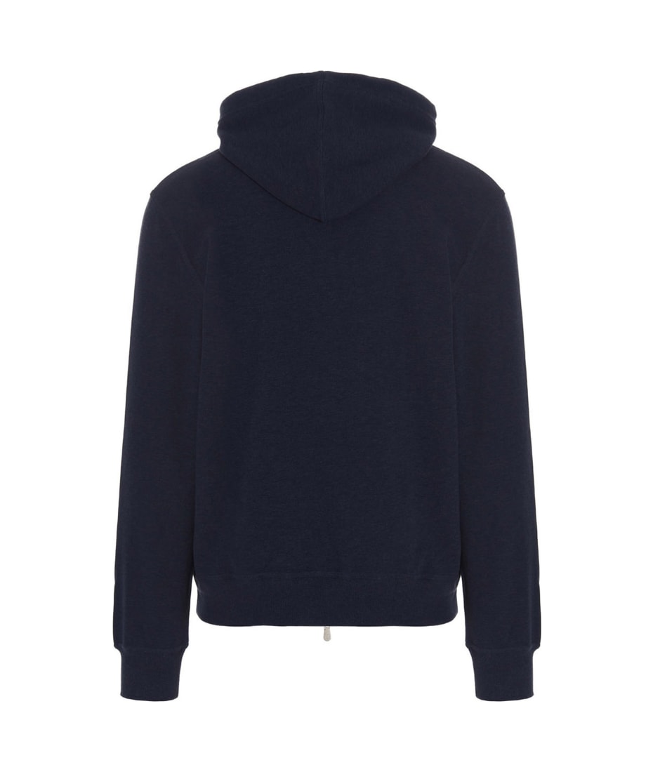 Brunello Cucinelli Cotton Hoodie - Blue