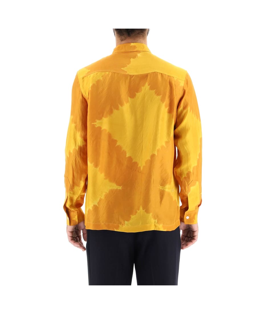 BODE Lehariya Dye Silk Shirt | Orange | FARFETCH BH