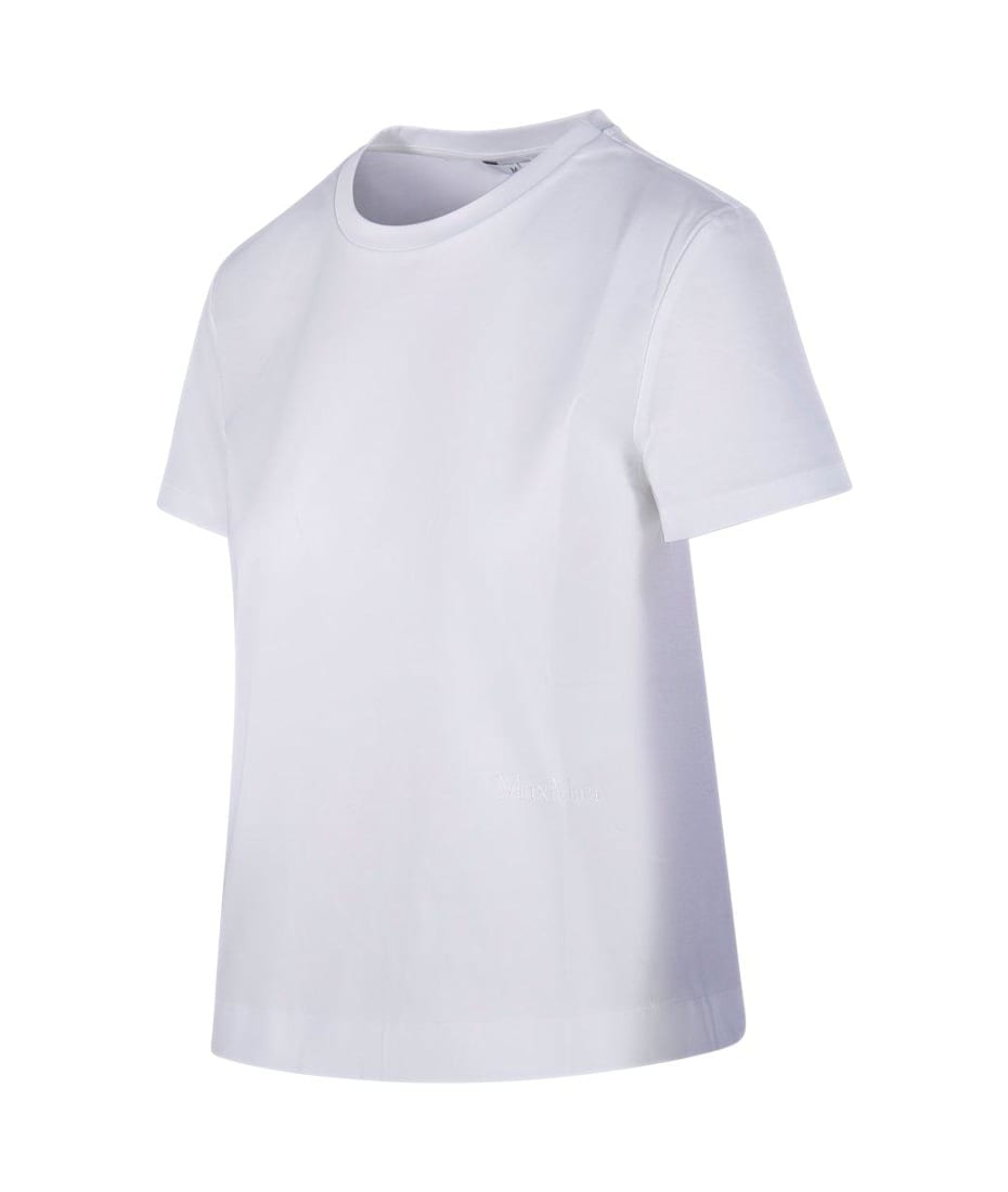 【送料&関税込】Max Mara Logo Embroidered Crewneck T-shirt Max Mara Logo Embroidered Crewneck T-shirt | italist, ALWAYS