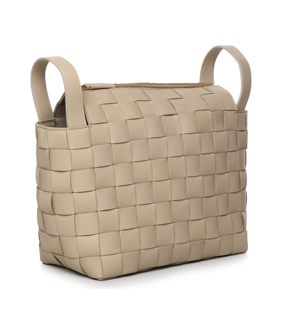 ボウリングカセットバッグ Bottega Veneta Small Bowling Cassette Bag in Taupe Grey