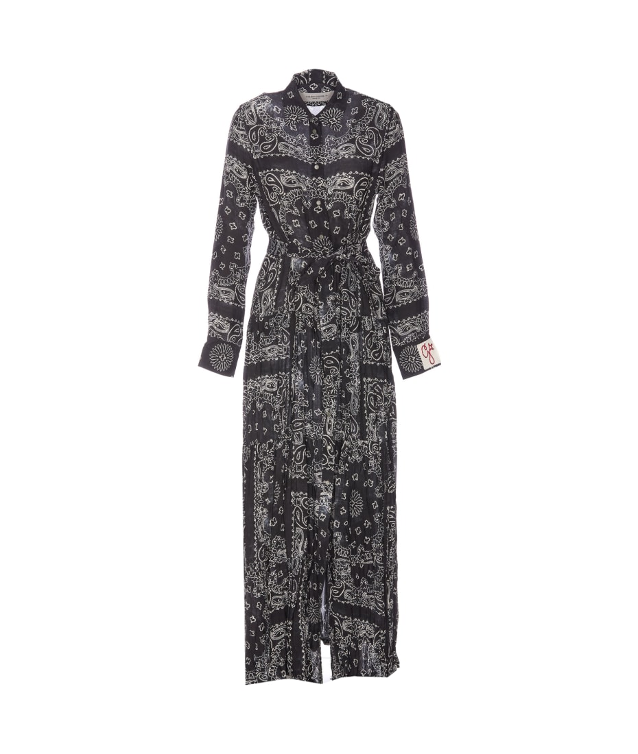 golden goose bandana dress Golden Goose dress in bandana paisley print in anthracite main image 0