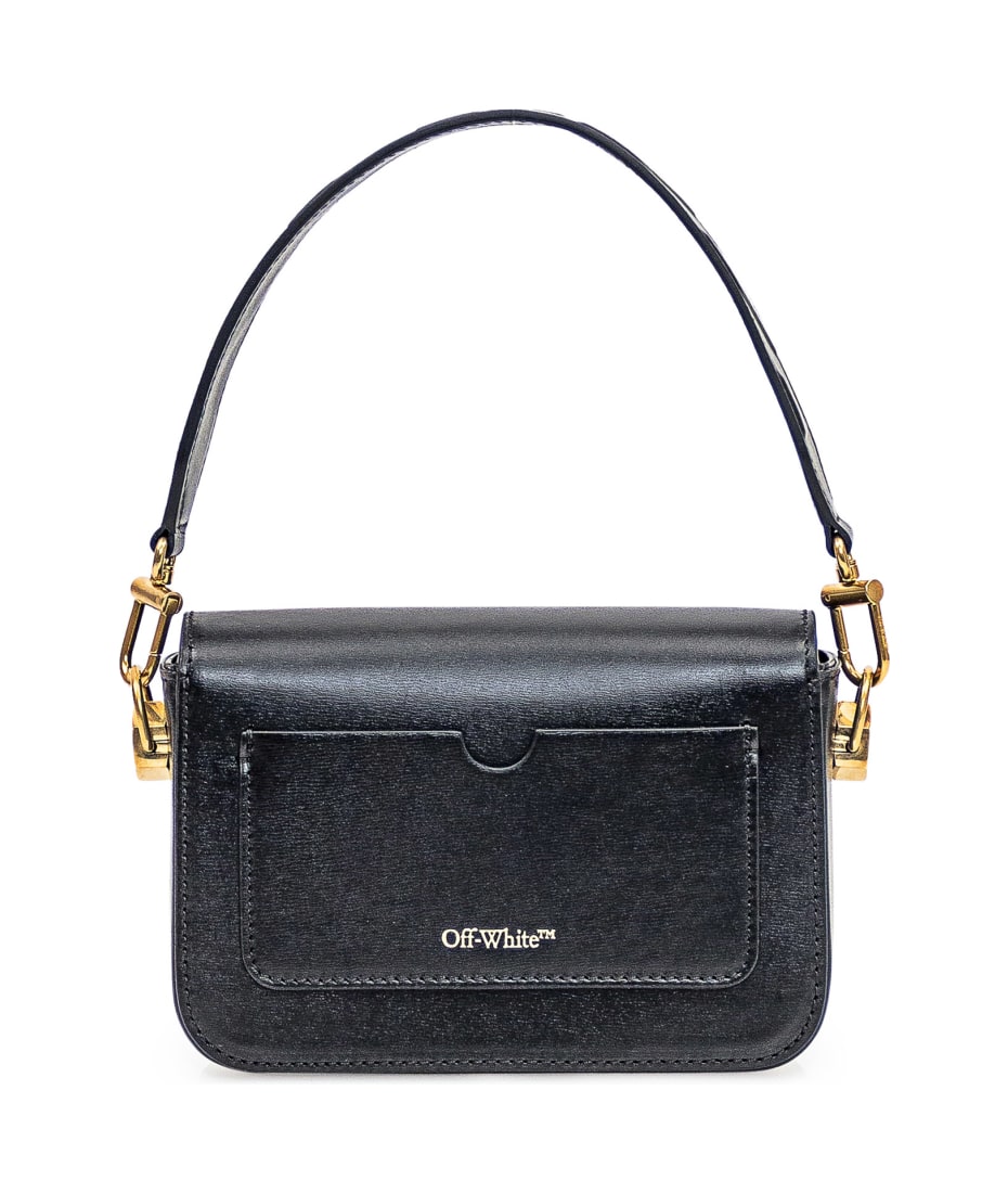 トートバッグ OFF WHITE Black Leather Small Plain Binder Handbag Off-White Black Leather Small Plain Binder Handbag | italist