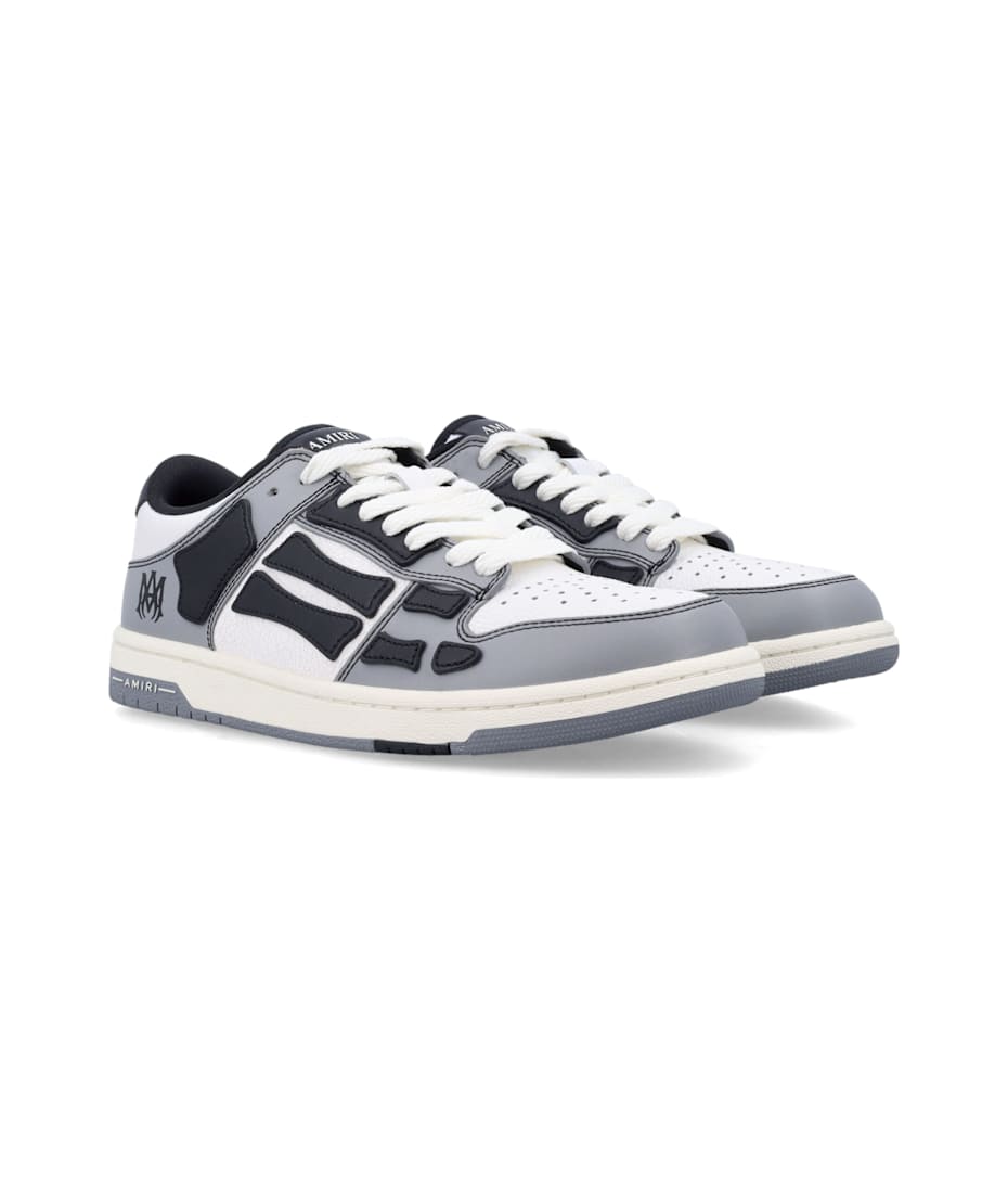 【大人気】AMIRI Varsity Skel Top Low スニーカー Beige & Red Varsity Skel-Top Low Sneakers by AMIRI on Sale