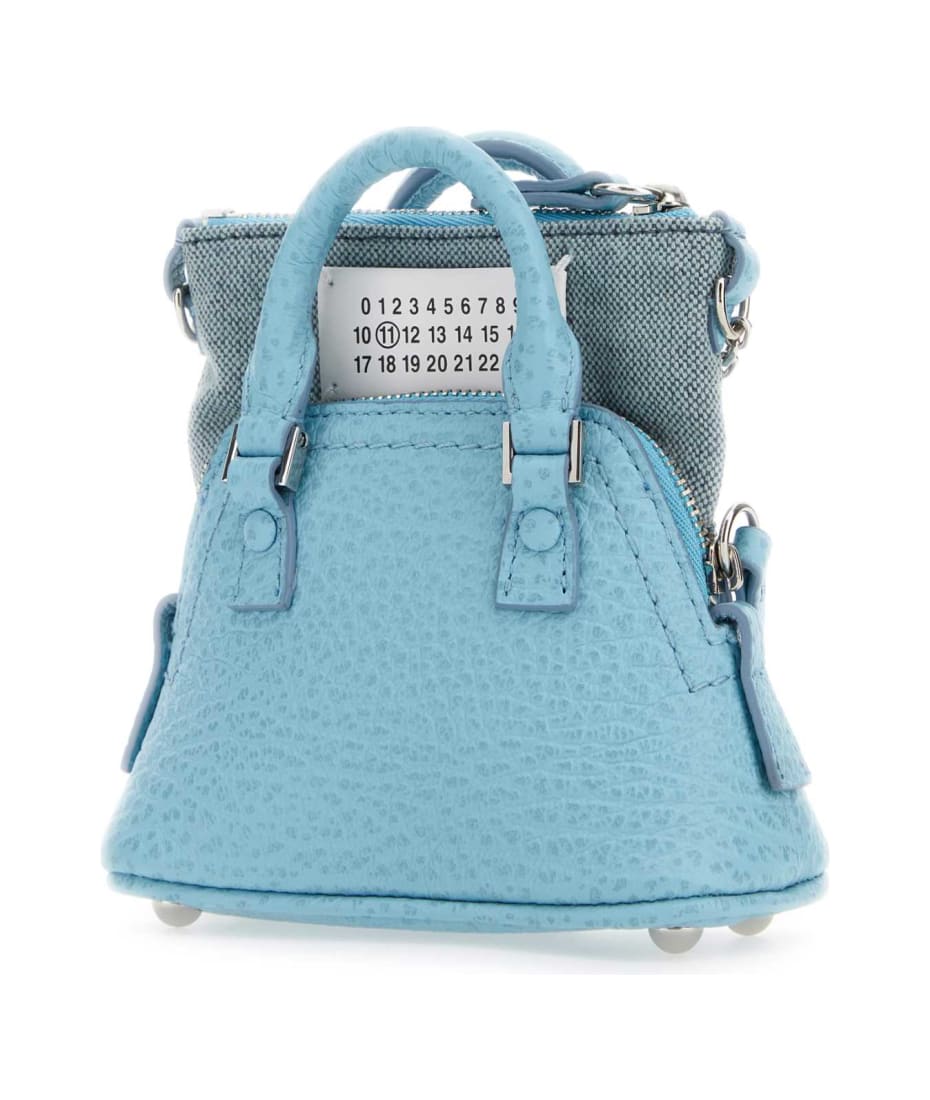Maison Margiela Light Blue Leather And Fabric 5ac Classique
