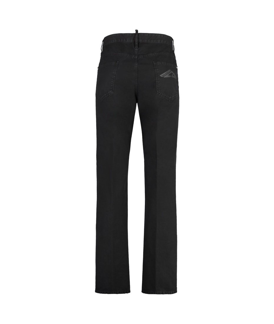 デニム・ジーパン Dsquared2 Straight Jeans With Five-Pocket Design DSQUARED2 Size 28 Blue Denim Straight Five Pockets Horn