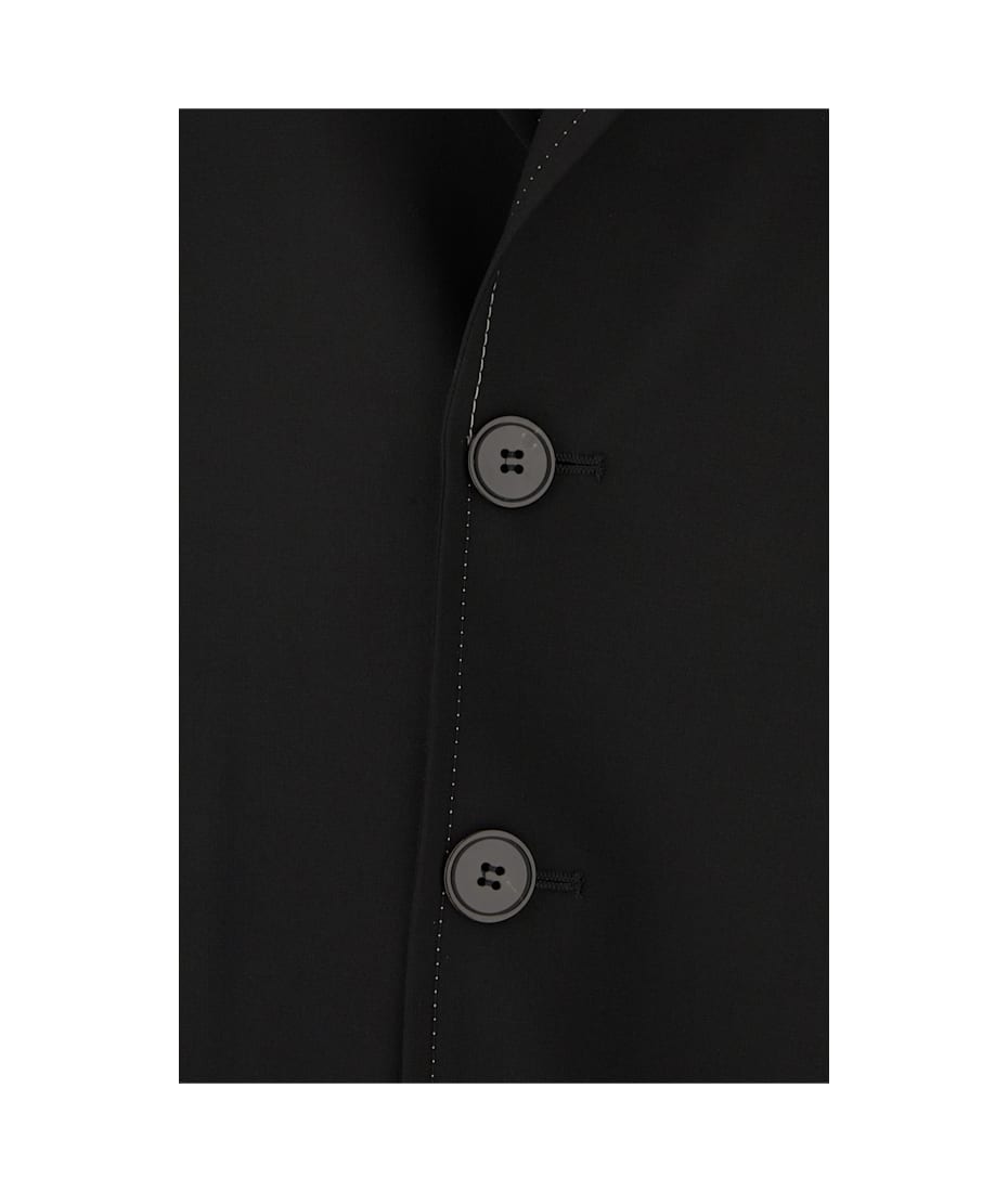 【送料&関税込】Marni Black Polyester Stretch Blazer Marni Stretch polyester blazer with front pockets | The