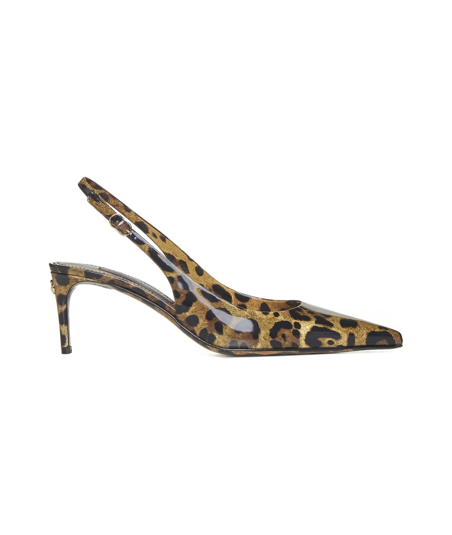 Topshop leopard outlet slingback