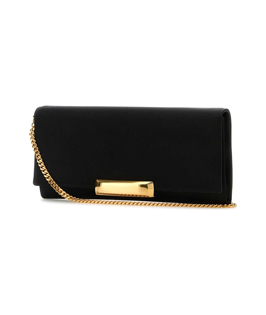 【関税&送料込】Tom Ford Black Satin Clutch Tom Ford Black Satin Clutch | italist
