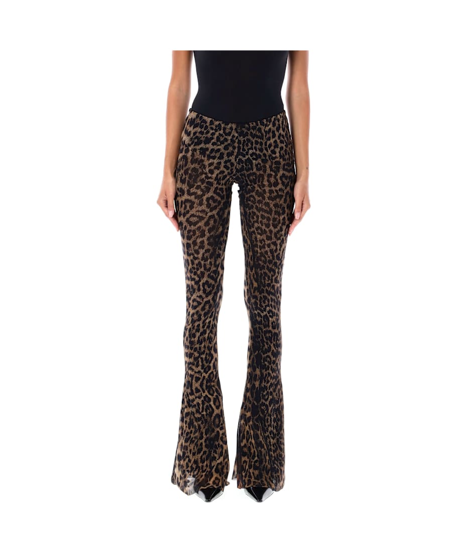 Jean Paul Gaultier Leopard Mesh Pants | italist