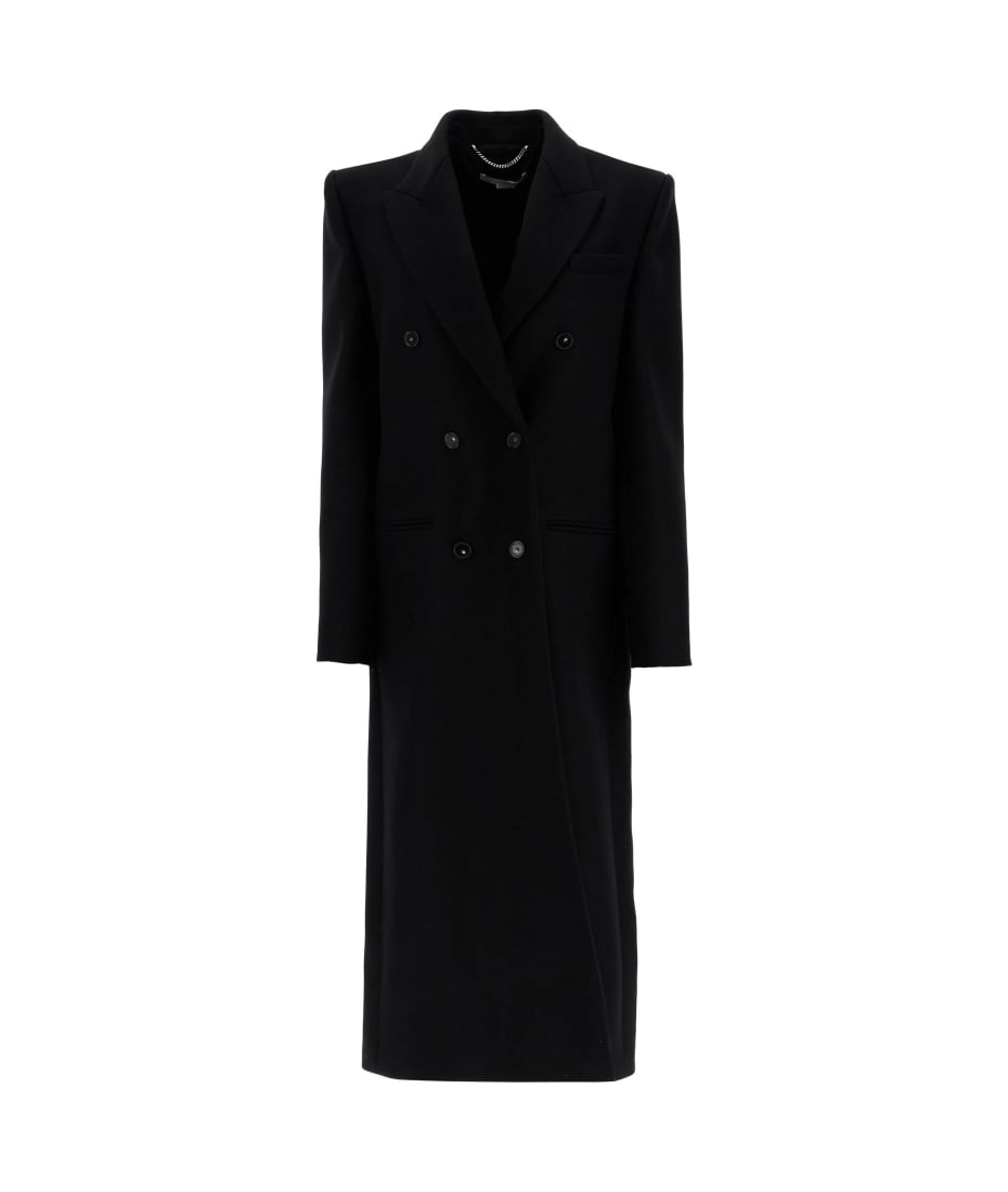 コート Stella McCartney FW23 Black wool coat (6600083CU700 1000) Stella McCartney Black Wool Coat | italist