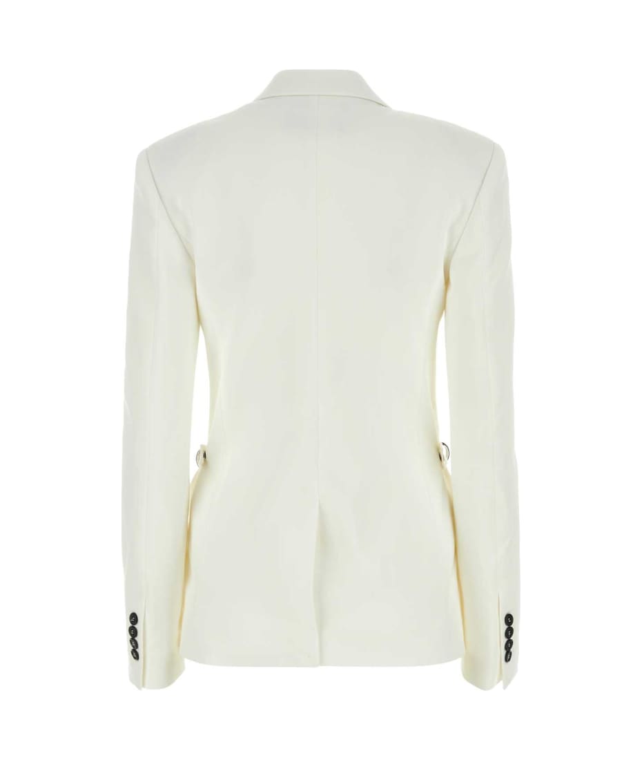 ジャケット J W ANDERSON White stretch polyester blend blazer J.W. Anderson White Stretch Polyester Blend Blazer | italist