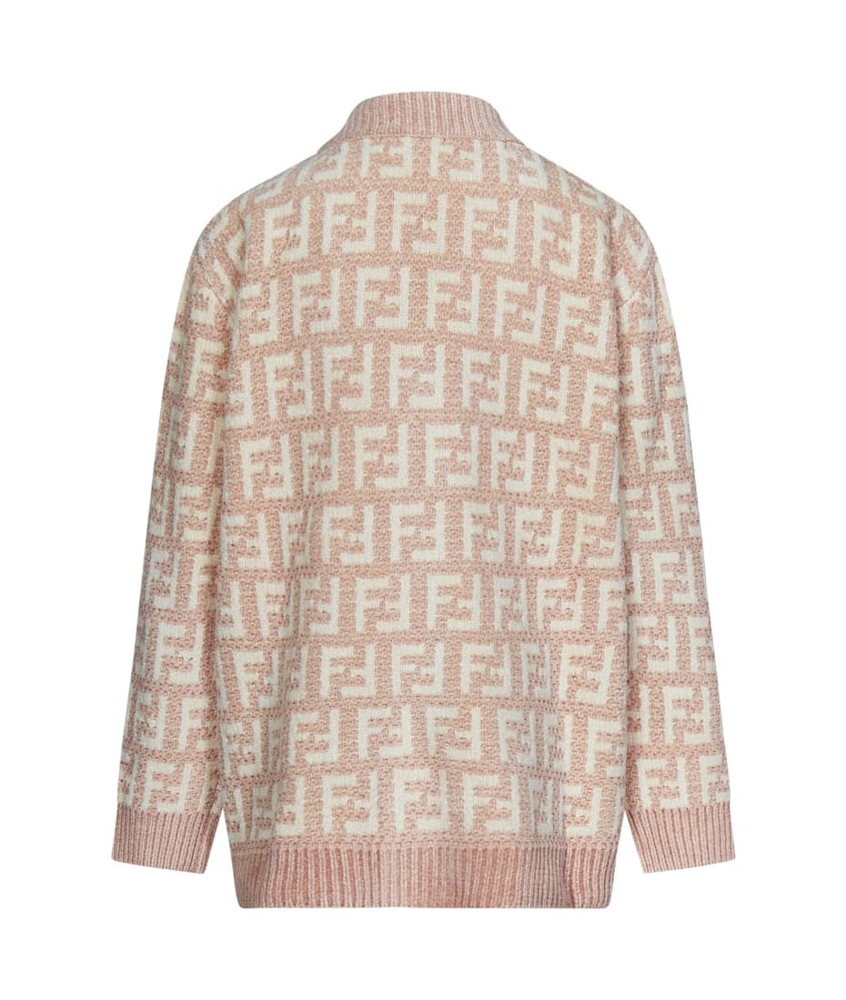 Fendi logo online cardigan