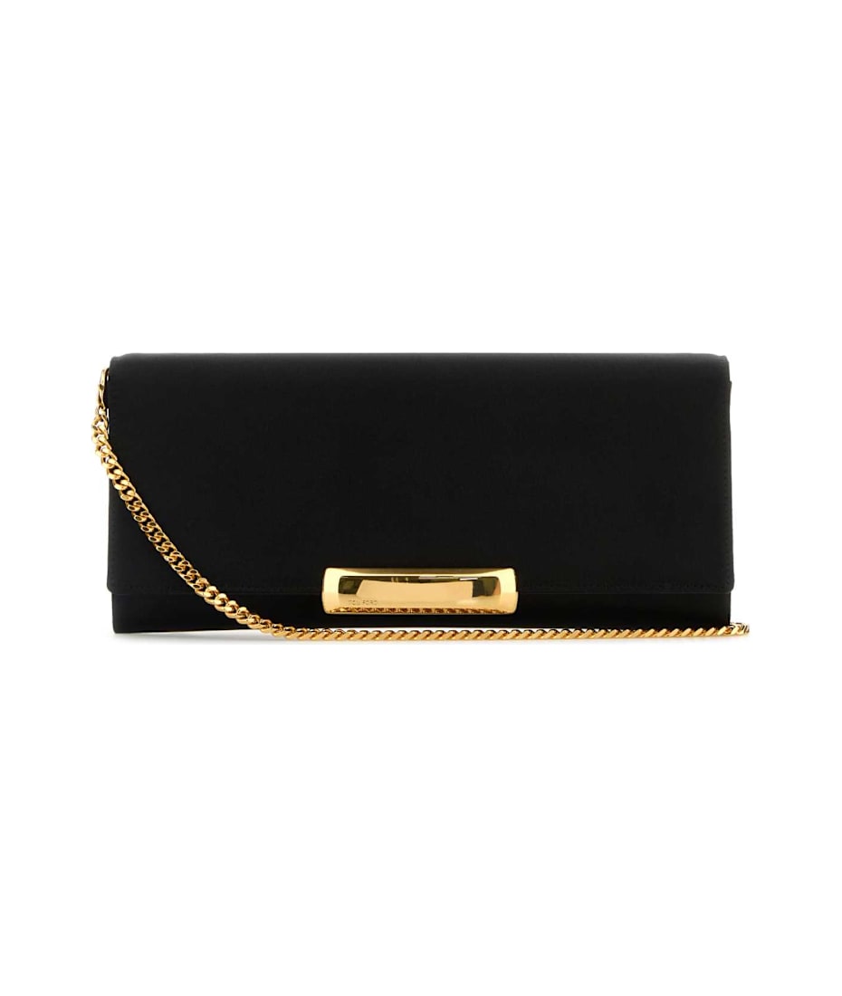 【関税&送料込】Tom Ford Black Satin Clutch Tom Ford Black Satin Clutch | italist