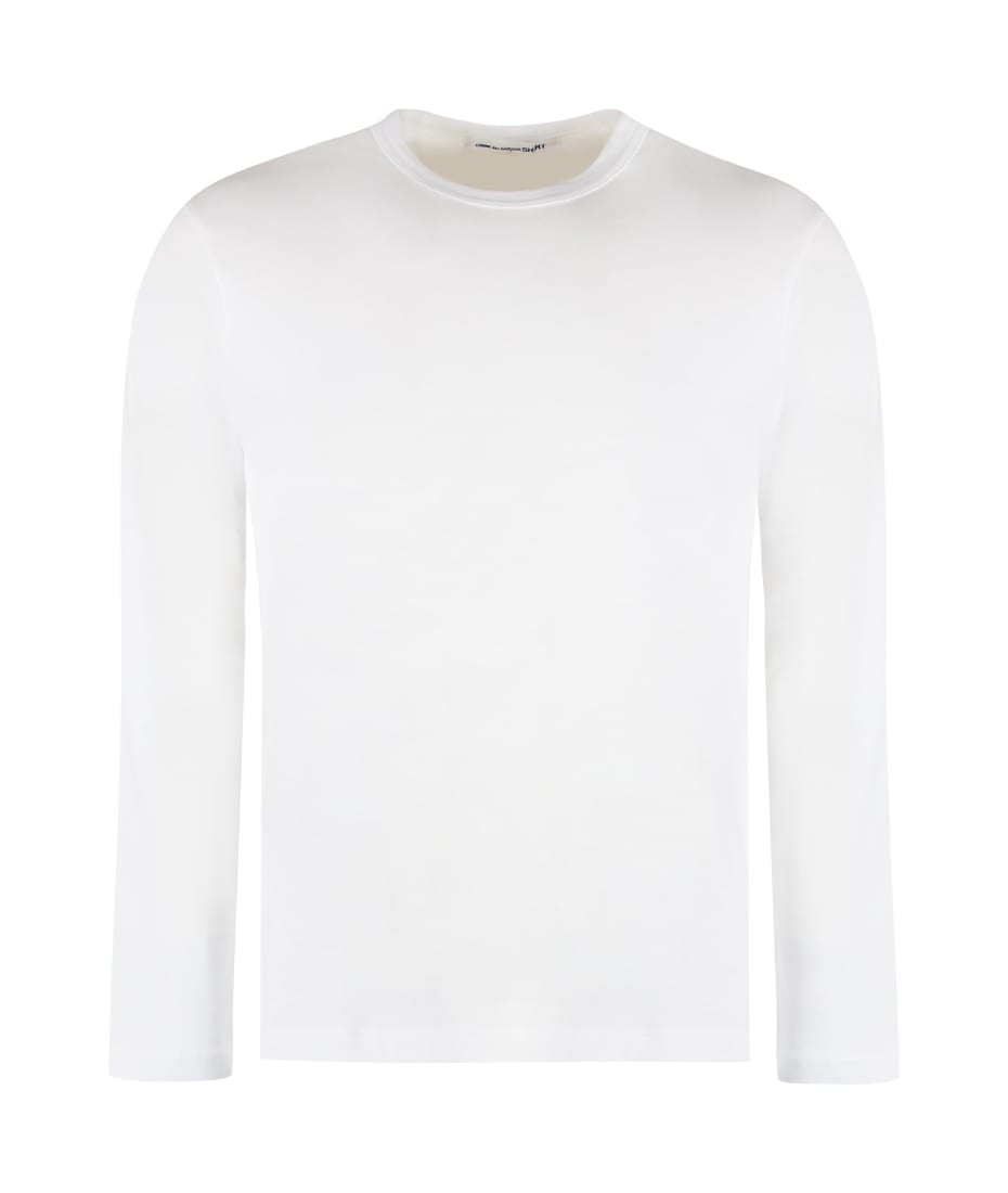 commedesgarcons コムコム ロンT 24SS Comme des Garçons Shirt Logo Long Sleeve T-Shirt | White