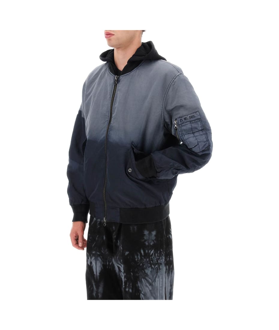 美品 DIESEL BLEACHED BOMBER JACKET インサレート Diesel J-common Shaded-effect Bomber Jacket | italist