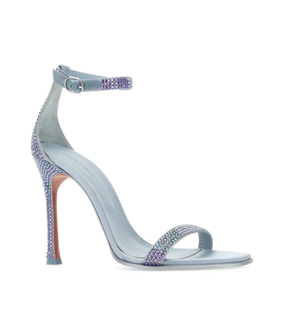 サンダル・ミュール AMINA MUADDI Embellished satin Kim sandals Amina Muaddi Embellished Satin Kim Sandals | italist, ALWAYS