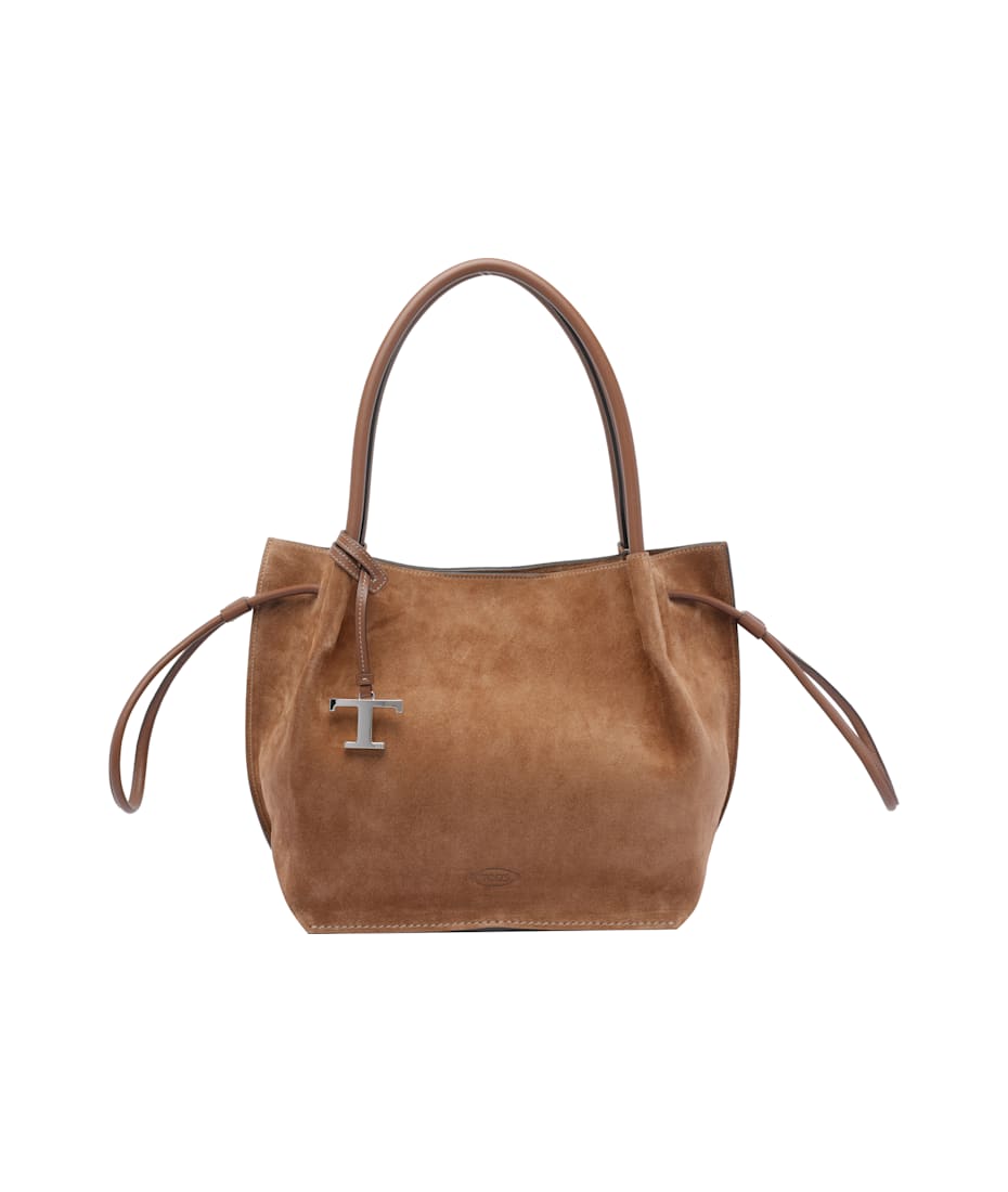【TOD'S】MEDIUM SUEDE BUCKET BAG Tod's Medium Suede Bucket Bag | italist
