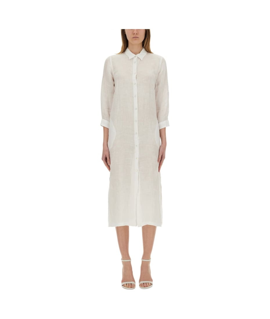 knee length dresses for ladies Shirt Dress with Belt Night Blu / M/44 main image 1