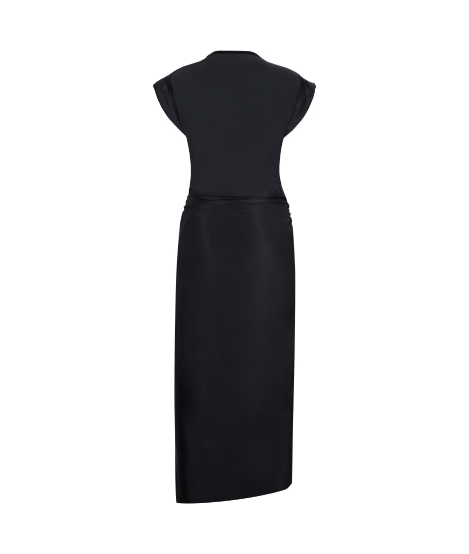 ワンピース RABANNE VISCOSE BLEND FOIL DRESS Rabanne Embellished Draped Viscose Gown in Purple | Lyst
