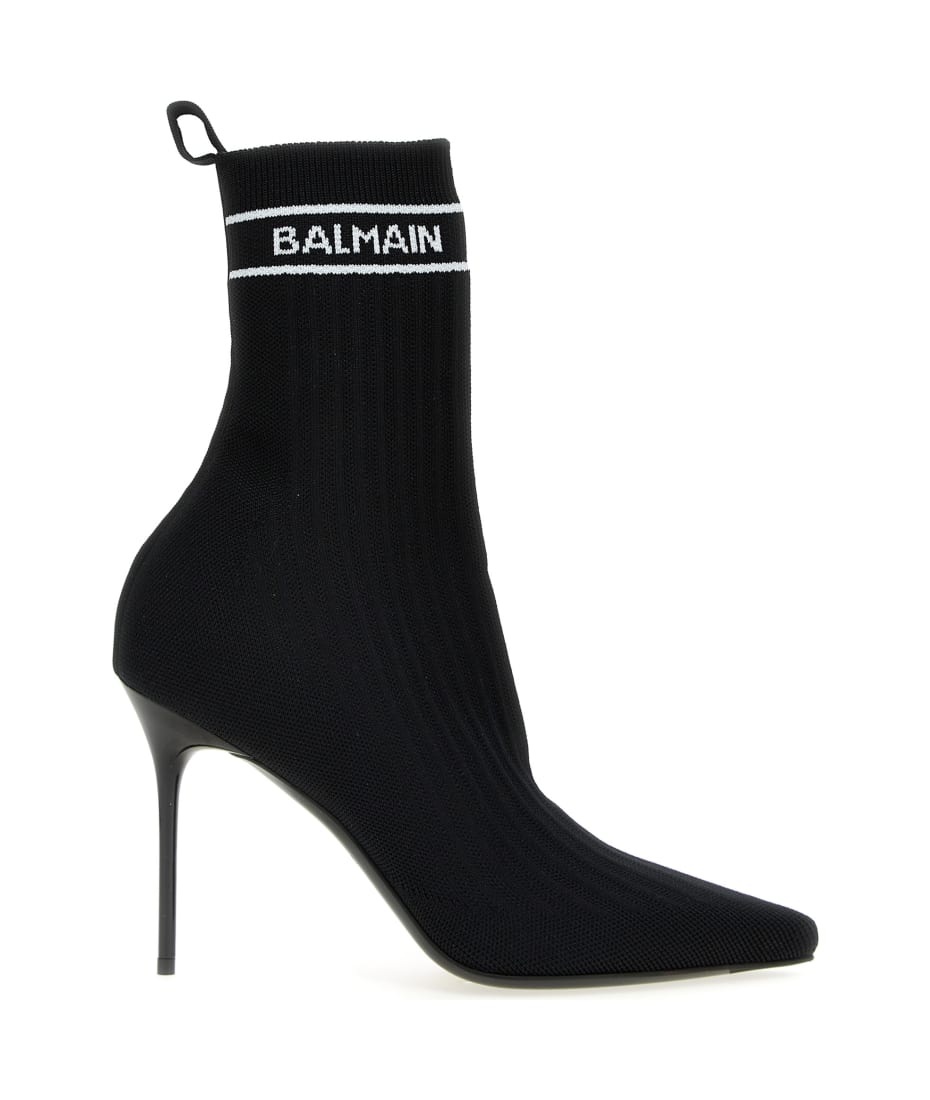 Balmain 'skye' Ankle Boots - Black  