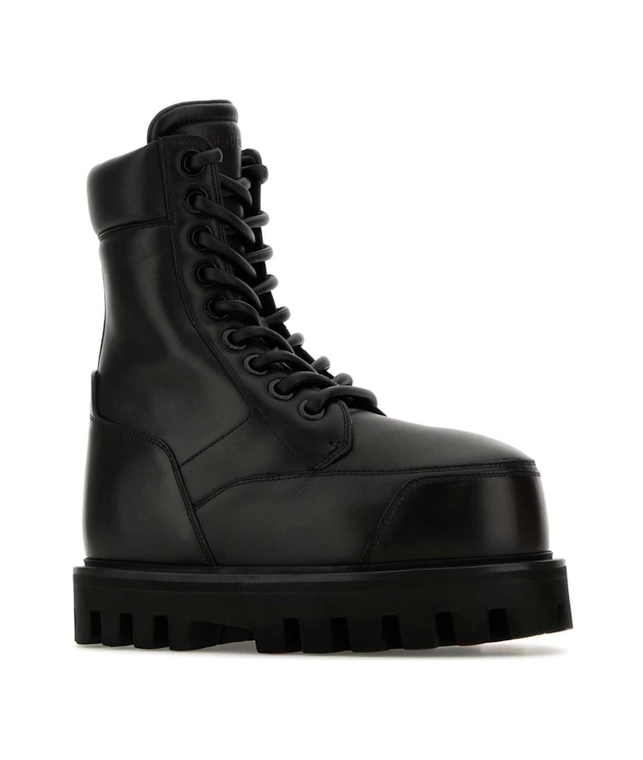 ショートブーツ・ブーティ ALEXANDER MCQUEEN Ankle Boots Women Leather Black/Black Alexander McQueen Black Leather Ankle Boots | italist